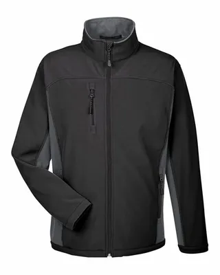 Devon & Jones Men's Soft Shell Colorblock Jacket - Stealth Promo Co