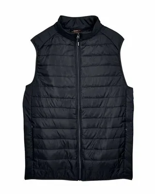 CORE365 Men's Prevail Packable Puffer Vest - Stealth Promo Co