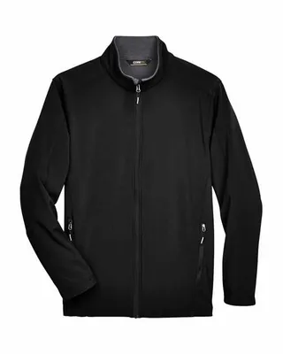 CORE365 Men's Tall Cruise Two-Layer Fleece Bonded SoftShell Jacket - Stealth Promo Co