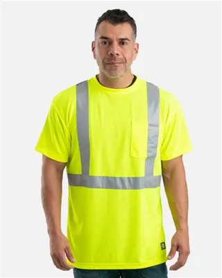 Men's Hi-Vis Class 2 Performance Pocket T-Shirt - Stealth Promo Co