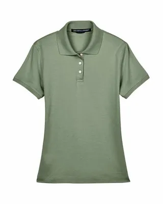 Devon & Jones Ladies' Solid Perfect Pima Interlock Polo - Stealth Promo Co