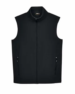 CORE365 Men's Cruise Two-Layer Fleece Bonded Soft Shell Vest - Stealth Promo Co