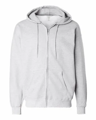 Hanes Adult 9.7 oz. Ultimate Cotton 90/10 Full-Zip Hooded Sweatshirt - Stealth Promo Co
