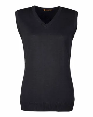 Harriton Ladies' Pilbloc V-Neck Sweater Vest - Stealth Promo Co