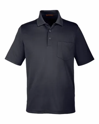 Harriton Men's Advantage Snag Protection Plus IL Pocket Polo - Stealth Promo Co