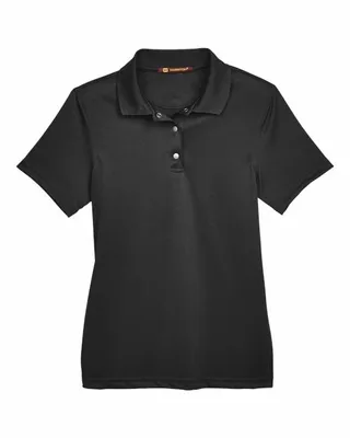 Harriton Ladies' Advantage Snag Protection Plus IL Snap Placket Polo - Stealth Promo Co