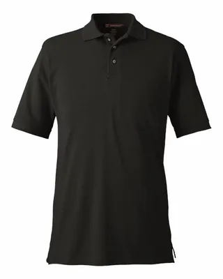 Harriton Men's 6 oz. Ringspun Cotton Piqu Short-Sleeve Polo - Stealth Promo Co