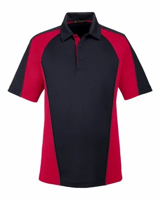 Harriton Men's Advantage Snag Protection Plus IL Colorblock Polo - Stealth Promo Co