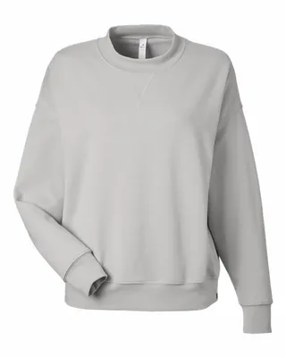 Ladies' Vintage Oversized Crew Pullover - Stealth Promo Co
