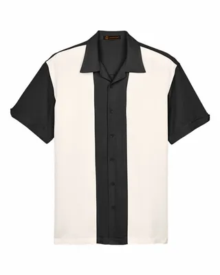 Harriton Men's Two-Tone Camp Shirt - Stealth Promo Co