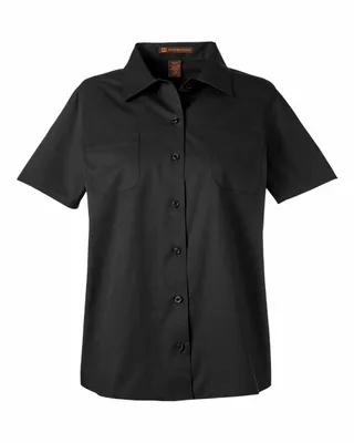 Harriton Ladies' Advantage IL Short-Sleeve Work Shirt - Stealth Promo Co