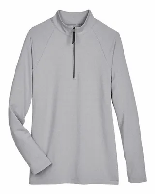 Devon & Jones CrownLux Performance Ladies' Clubhouse Micro-Stripe Quarter-Zip - Stealth Promo Co