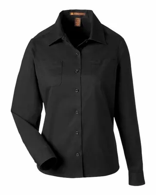 Harriton Ladies' Advantage IL Long-Sleeve Workshirt - Stealth Promo Co