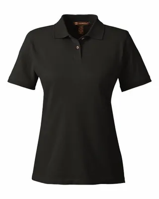 Harriton Ladies' 6 oz. Ringspun Cotton Piqu Short-Sleeve Polo - Stealth Promo Co