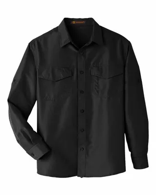 Harriton Men's Key West Long-Sleeve Performance Staff Shirt - Stealth Promo Co