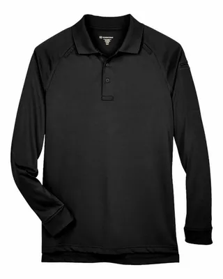 Harriton Men's Advantage Snag Protection Plus Long-Sleeve Tactical Polo - Stealth Promo Co