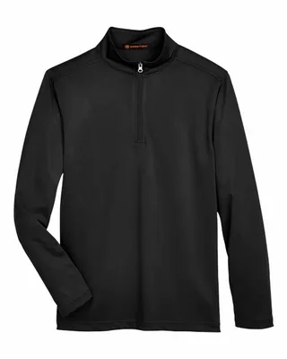 Harriton Men's Advantage Snag Protection Plus Quarter-Zip - Stealth Promo Co
