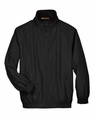 Harriton Adult Fleece-Lined Nylon Jacket - Stealth Promo Co