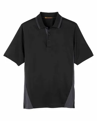 Harriton Men's Tall Flash Snag Protection Plus IL Colorblock Polo - Stealth Promo Co