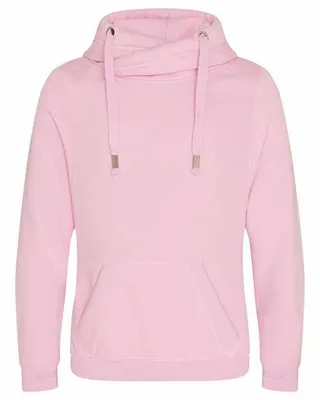 Men's Heavyweight Cross Over Neck Hooded Sweatshirt - Stealth Promo Co