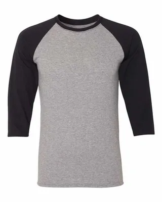 Jerzees Adult TRI-BLEND Baseball Raglan - Stealth Promo Co