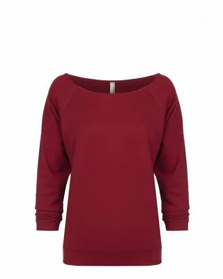 Next Level Apparel Ladies' French Terry 3/4-Sleeve Raglan - Stealth Promo Co