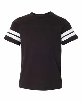 Youth Football Fine Jersey T-Shirt - Stealth Promo Co