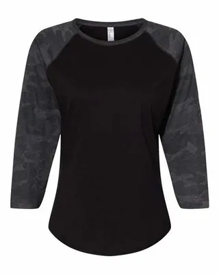 LAT Ladies'' Baseball T-Shirt - Stealth Promo Co