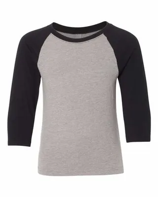 Youth CVC Three-Quarter Sleeve Raglan - Stealth Promo Co