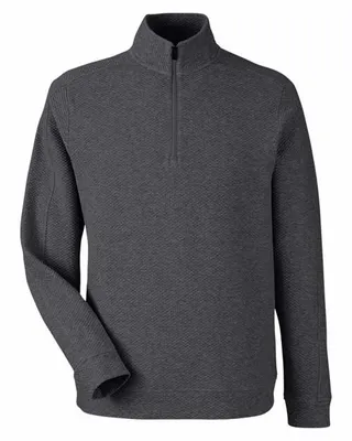North End Men's Spirit Textured Quarter-Zip - Stealth Promo Co