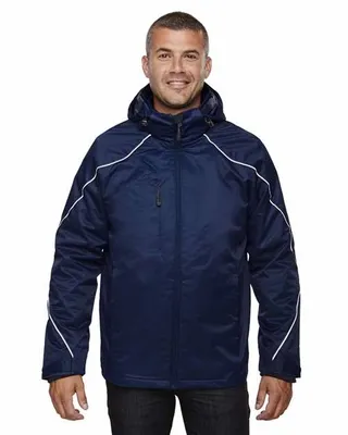 North End Men's Tall Angle 3-in-1 Jacket with Bonded Fleece Liner - Stealth Promo Co
