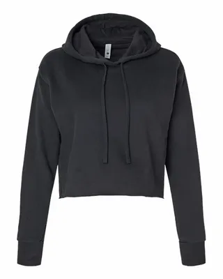 Ladies' Laguna Cropped Pullover Hooded Sweatshirt - Stealth Promo Co