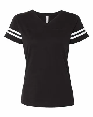 LAT Ladies' Football T-Shirt - Stealth Promo Co
