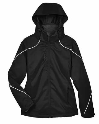 North End Ladies' Angle 3-in-1 Jacket with Bonded Fleece Liner - Stealth Promo Co