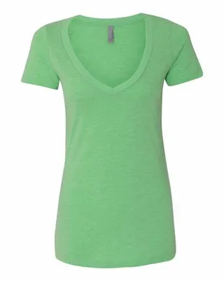 Next Level Apparel Ladies' CVC Deep V-Neck T-Shirt - Stealth Promo Co