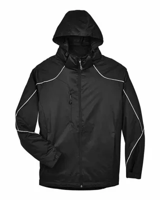 North End Men's Angle 3-in-1 Jacket with Bonded Fleece Liner - Stealth Promo Co