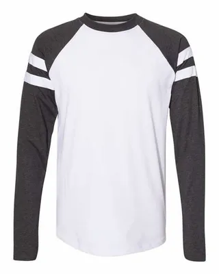 Men's Gameday Mash-Up Long Sleeve Fine Jersey T-Shirt - Stealth Promo Co