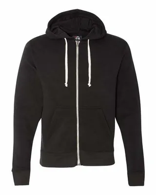 J America Adult Triblend Full-Zip Fleece Hooded Sweatshirt - Stealth Promo Co