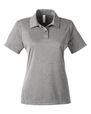 Team 365 Ladies' Zone Sonic Heather Performance Polo - Stealth Promo Co