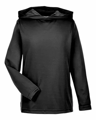 Team 365 Youth Zone Performance Hooded T-Shirt - Stealth Promo Co