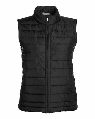 Ladies' Quilted Puffer Vest - Stealth Promo Co