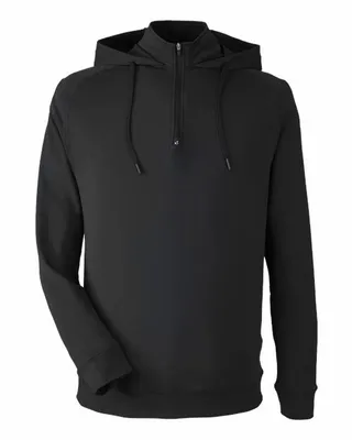 Swannies Golf Men's Vandyke Quarter-Zip Hooded Sweatshirt - Stealth Promo Co