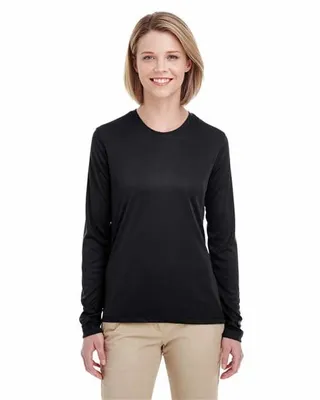 UltraClub Ladies' Cool & Dry Performance Long-Sleeve Top - Stealth Promo Co