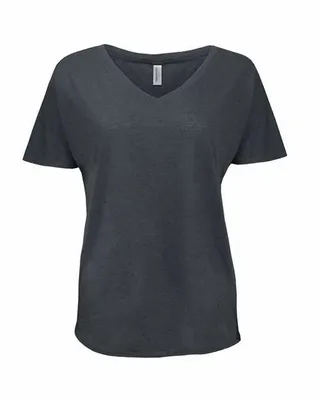 Threadfast Apparel Ladies' Triblend Fleck Short-Sleeve V-Neck T-Shirt - Stealth Promo Co