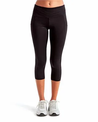 Ladies' Three-Quarter Performance Leggings - Stealth Promo Co