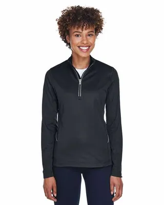 UltraClub Ladies' Cool & Dry Sport Quarter-Zip Pullover - Stealth Promo Co