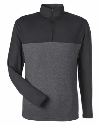Men's Spyre Flex Colorblock Quarter-Zip - Stealth Promo Co