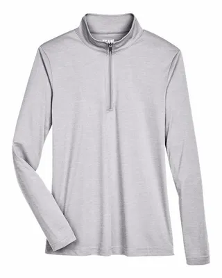 Team 365 Ladies' Zone Sonic Heather Performance Quarter-Zip - Stealth Promo Co