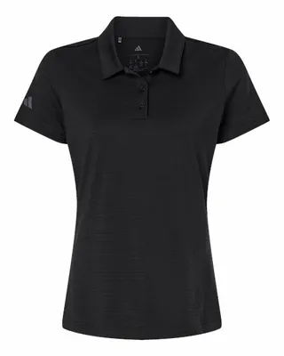 Women's Textured Stripe Polo - Stealth Promo Co