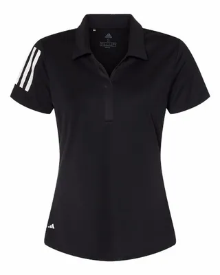 Women's Floating 3-Stripes Polo - Stealth Promo Co